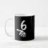 Nummer 6 Matching Duo 67 Meme Gen Alpha Slang Hall Kaffeetasse (Links)