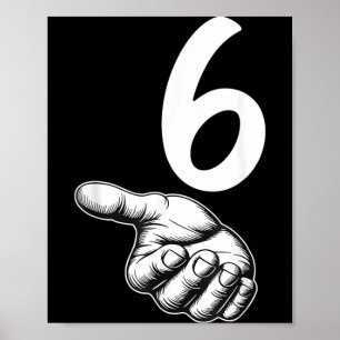 Nummer 6 Matching Duo 67 Meme Gen Alpha Slang Poster