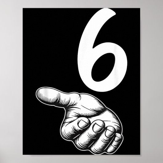 Nummer 6 Matching Duo 67 Meme Gen Alpha Slang Poster (Vorne)