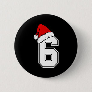 Nummer 6 Matching Six Seven 6 7 Meme 6 7 Weihnacht Button