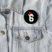 Nummer 6 Matching Six Seven 6 7 Meme 6 7 Weihnacht Button (Beispiel)