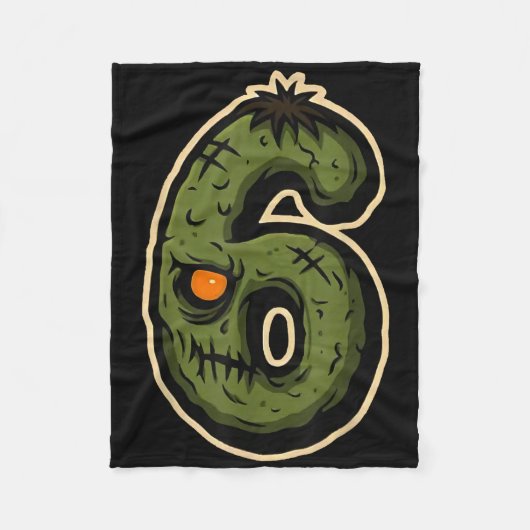 Nummer 6 Monster 67 Meme passendes Halloween-Pärch Fleecedecke (Vorderseite)