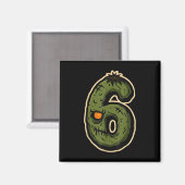 Nummer 6 Monster 67 Meme passendes Halloween-Pärch Magnet (Vorderseite/Rückseite)