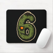 Nummer 6 Monster 67 Meme Passendes Halloween-Pärch Mousepad (Mit Mouse)
