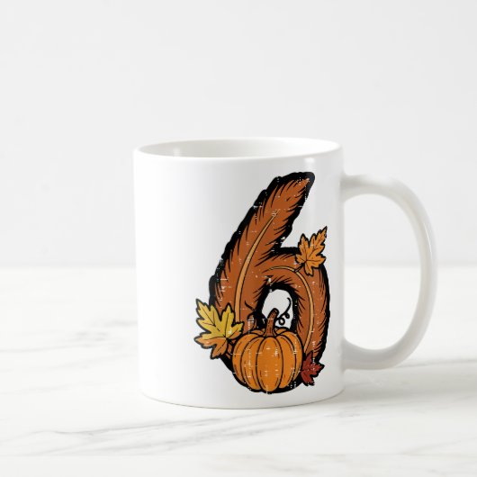 Nummer 6 passend 67 Meme 6 7 Erntedankfest Jungen Kaffeetasse (Rechts)