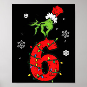 Nummer 6 passend 67 Meme 6 7 Weihnachten Jungen Ju Poster