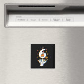 Nummer 6 passend 67 Meme Erntedankfest 6 7 Männer  Magnet (In Situ (Geschirrspüler))