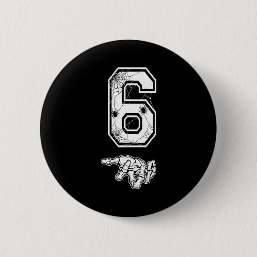 Nummer 6 passend 67 Meme Paare Halloween Kostüm Button (Vorderseite)