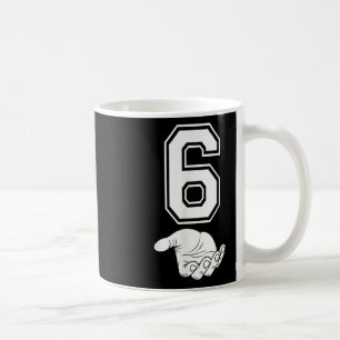 Nummer 6 passend zu 67 Meme Halloween-Kostüm Männe Kaffeetasse