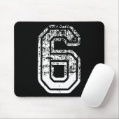 Nummer 6 passend zu 67 Meme Halloween-Kostüm Männe Mousepad (Mit Mouse)