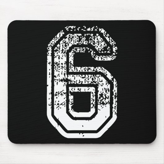 Nummer 6 passend zu 67 Meme Halloween-Kostüm Männe Mousepad (Vorne)