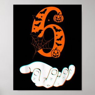 Nummer 6 passend zu 67 Meme Halloween Kostüm Männe Poster