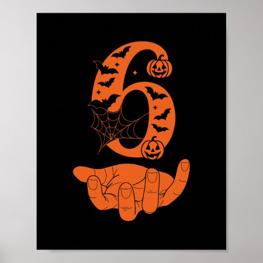 Nummer 6 passend zu 67 Meme Halloween-Kostüm Männe Poster (Vorne)