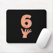 Nummer 6 passend zu 67 Meme Kariert Halloween Kost Mousepad (Mit Mouse)