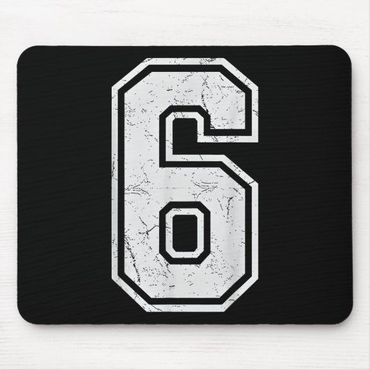 Nummer 6 passend zu 67 Meme Kostüm Männer Frauen K Mousepad (Vorne)