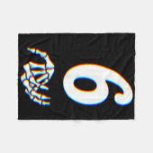 Nummer 6 passend zu 67 Meme Skeletthand Halloween Fleecedecke (Vorderseite (Horizontal))
