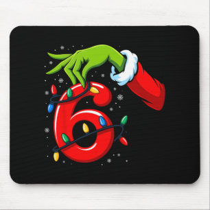 Nummer 6 passend zu 67 Meme Weihnachtselfen-Hand-J Mousepad