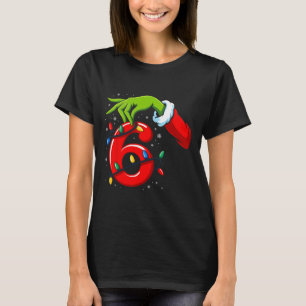 Nummer 6 passend zu 67 Meme Weihnachtselfen-Hand-J T-Shirt