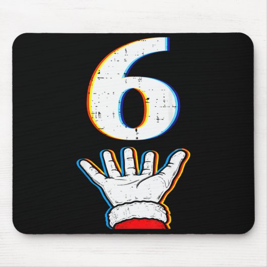 Nummer 6 passende 67 Meme Weihnachten Pyjamas Männ Mousepad (Vorne)