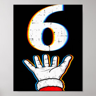 Nummer 6 passende 67 Meme Weihnachten Pyjamas Männ Poster