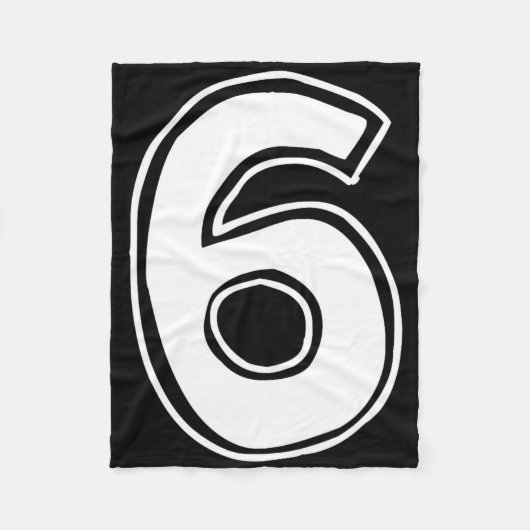 Nummer 6 Sechs Sieben 6 7 Meme 67 Lustig 6. Geburt Fleecedecke (Vorderseite)