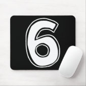Nummer 6 Sechs Sieben 6 7 Meme 67 Lustig 6. Geburt Mousepad (Mit Mouse)