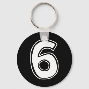 Nummer 6 Sechs Sieben 6 7 Meme 67 Lustig 6. Geburt Schlüsselanhänger