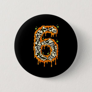 Nummer 6 Sechs Sieben 6 7 Meme Lustiges Design Paa Button