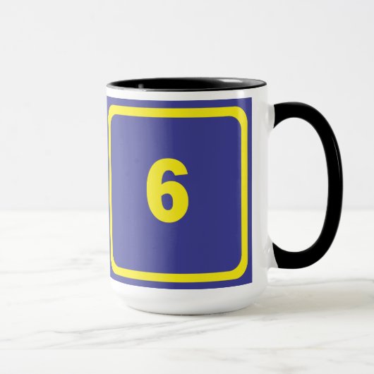 Nummer 6 tasse (Rechts)