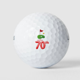 Nummer 70 Par Golfplatz für Golfer zum 70. Geburts Golfball