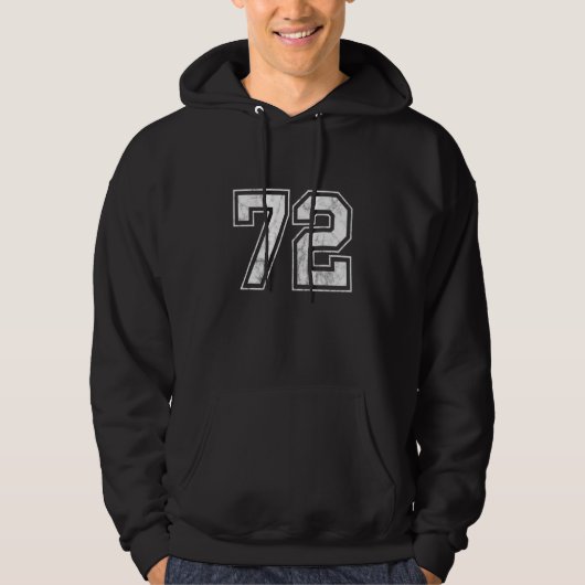 Nummer 72 hoodie (Vorderseite)