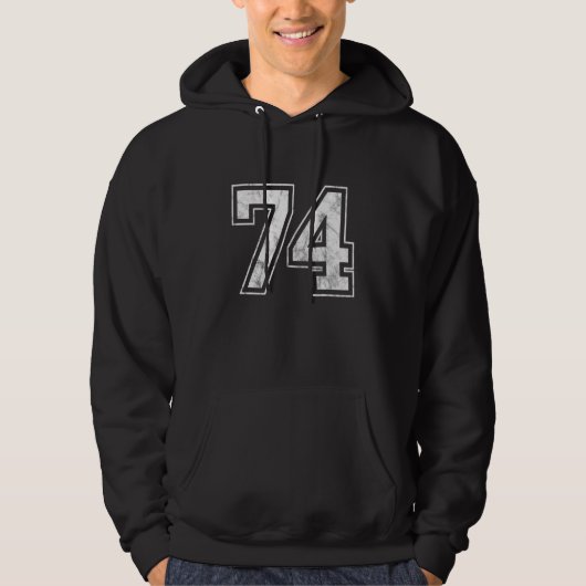 Nummer 74 hoodie (Vorderseite)
