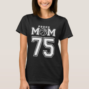 Nummer 75 Personalisierte benutzerdefinierte Baske T-Shirt