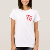 Nummer-76 T - Shirt-Design, anpassbar T-Shirt (Vorderseite)