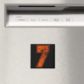 Nummer 7 67 Meme Halloween-Kürbiskostüm passend Magnet (In Situ (Geschirrspüler))