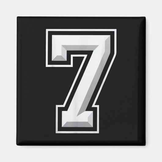 Nummer 7 67 Meme Matching  Magnet (Vorne)