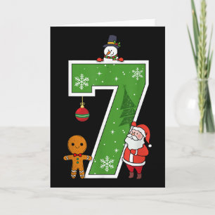Nummer 7 67 Meme Paare Pyjamas Weihnachten passend Karte