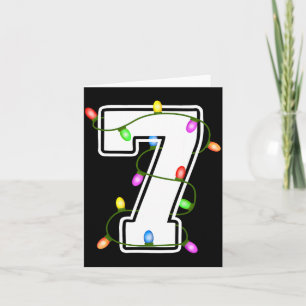 Nummer 7 7. Geburtstag Junge Weihnachten Alles Gut Karte