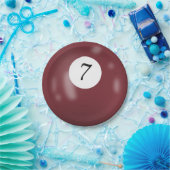 Nummer 7 Billardball Pappteller (Party)