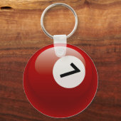 NUMMER 7 BILLIARDS BALL SCHLÜSSELANHÄNGER (Vorderseite)