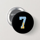 Nummer 7 Eis Drip 67 Meme Paar Halloween C Button (Vorne & Hinten)