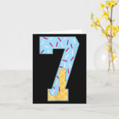 Nummer 7 Eis Drip 67 Meme Paar Halloween C Karte (Gelbe Blume)