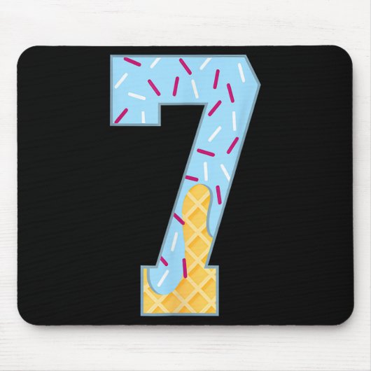 Nummer 7 Eis Drip 67 Meme Paar Halloween C Mousepad (Vorne)