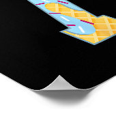 Nummer 7 Eis Drip 67 Meme Paar Halloween C Poster (Ecke)