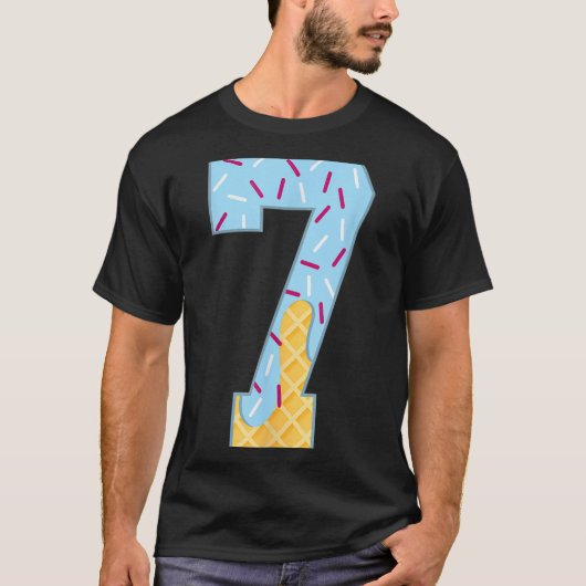 Nummer 7 Eis Drip 67 Meme Paar Halloween C T-Shirt (Vorderseite)