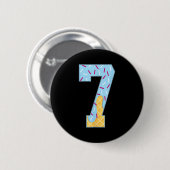 Nummer 7 Eiscreme-Tropf 67 Meme-Paar Halloween C Button (Vorne & Hinten)