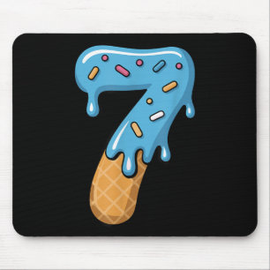 Nummer 7 Eiscreme-Tropf 67 Meme-Paar passend Ha Mousepad