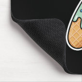 Nummer 7 Eiscreme-Tropf Sechs Sieben 67 Meme 7. Ge Mousepad (Ecke)
