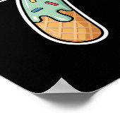 Nummer 7 Eiscreme-Tropf Sechs Sieben 67 Meme 7. Ge Poster (Ecke)