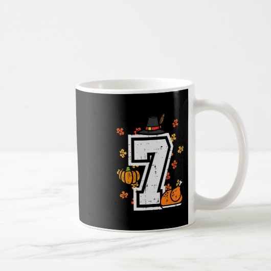 Nummer 7 Erntedankfest 6 7 passend 67 Meme Männer Kaffeetasse (Rechts)